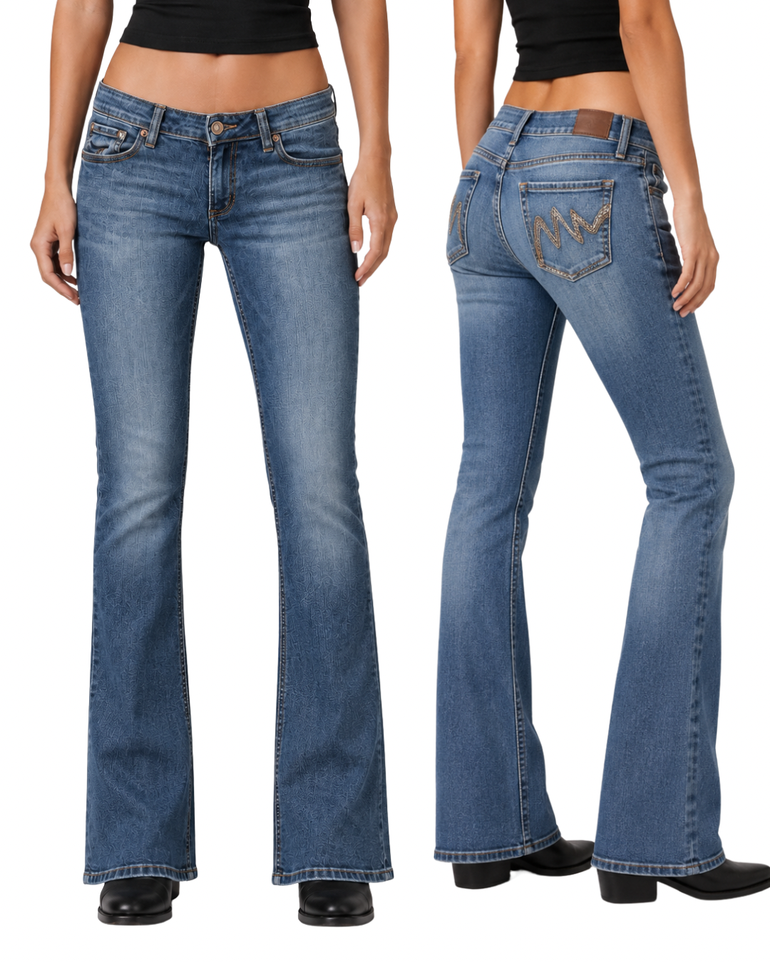 Jeans spodnie vintage retro granat