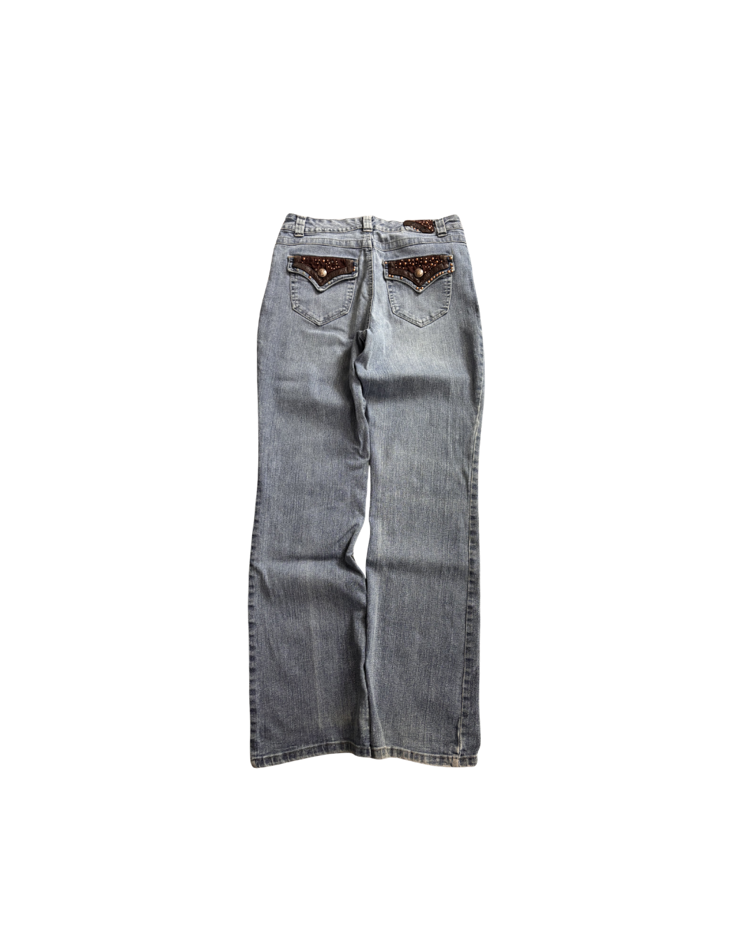 Jeans bootcut vintage jasne retro american streetwear z kieszeniami y2kl