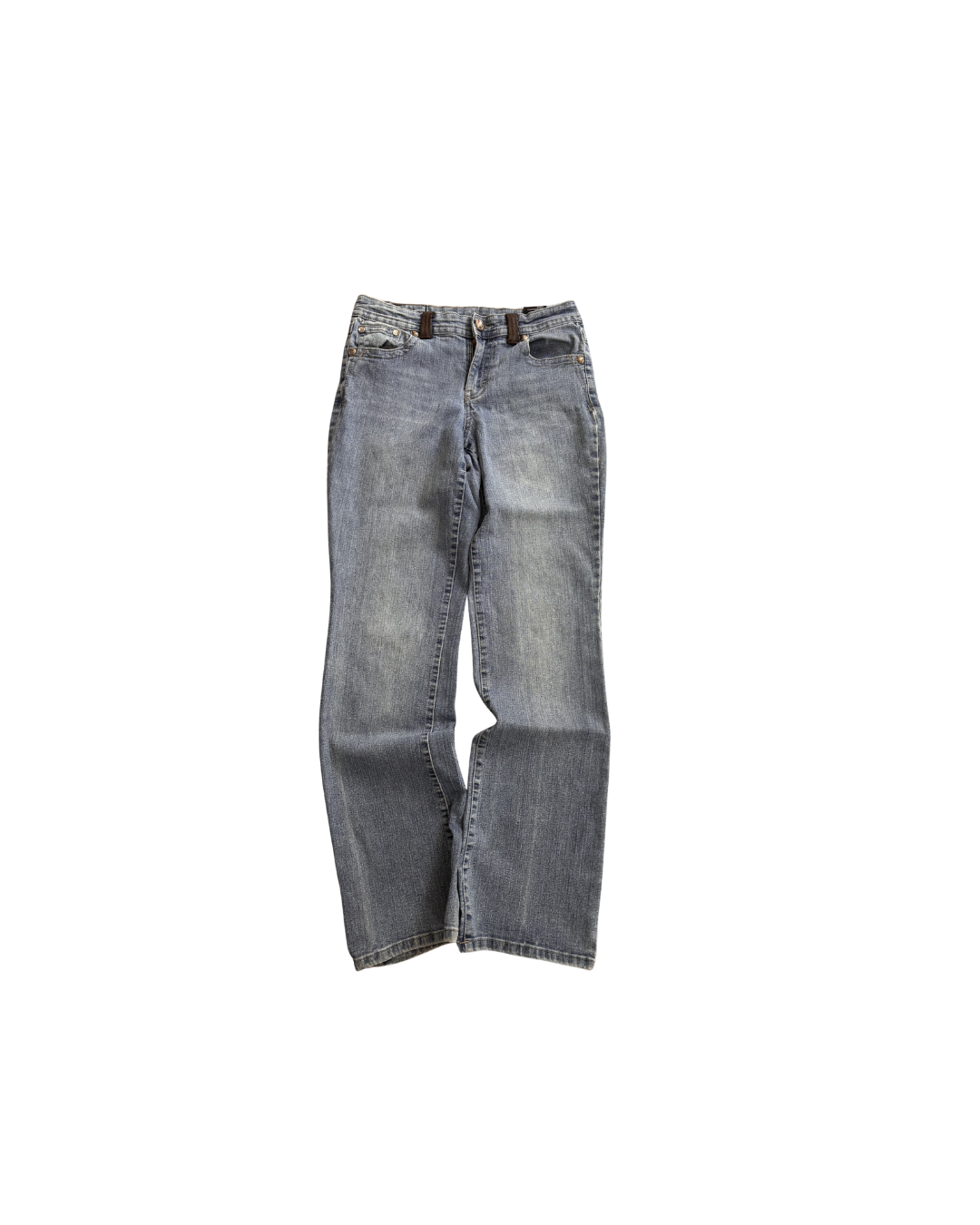Jeans bootcut vintage jasne retro american streetwear z kieszeniami y2kl