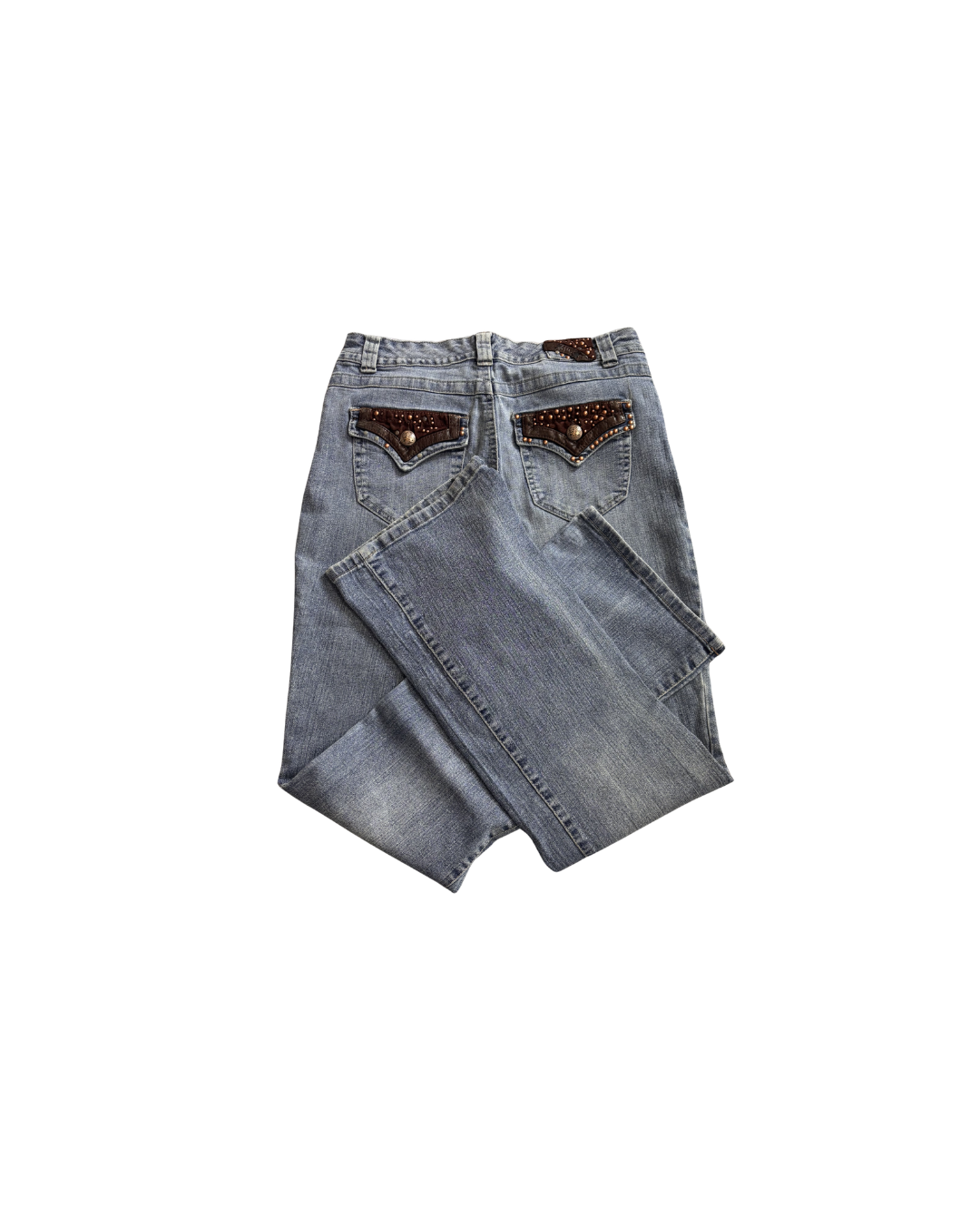 Jeans bootcut vintage jasne retro american streetwear z kieszeniami y2kl