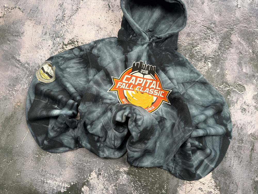 Bluza Capital Fall Classic tie-dye z kapturem – krój prosty – S