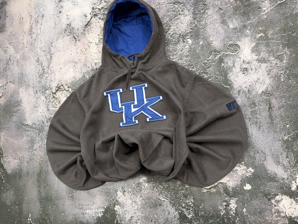 Bluza Kentucky UK szara z kapturem – krój prosty