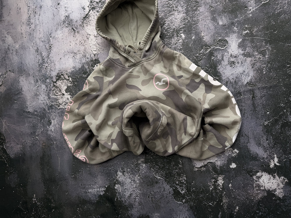 Bluza Hollister moro z kapturem – krój prosty – S