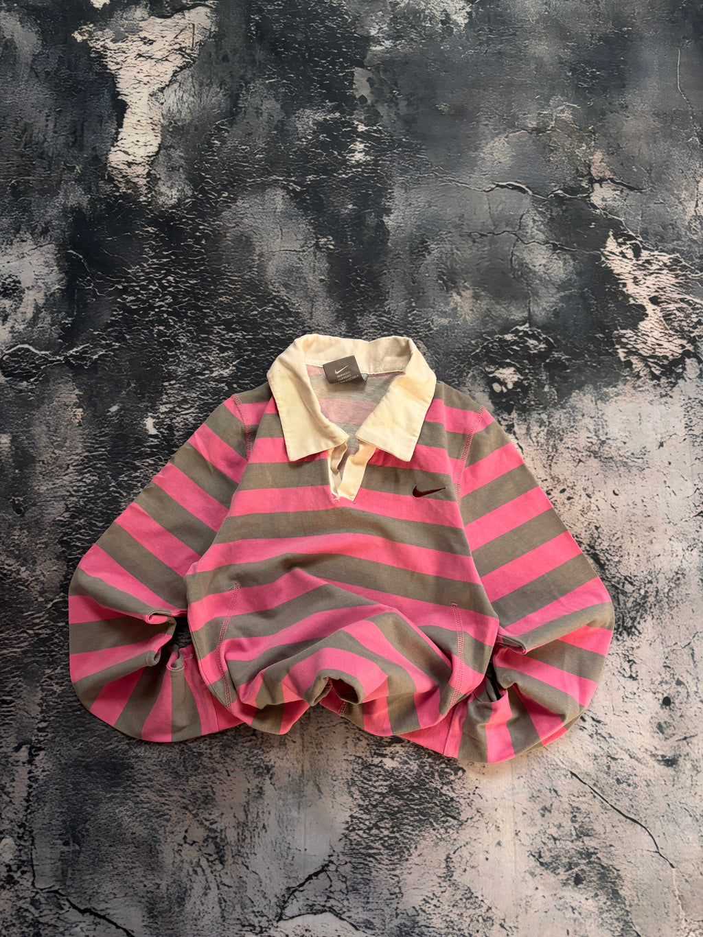 koszulka longsleeve Nike pink w paski