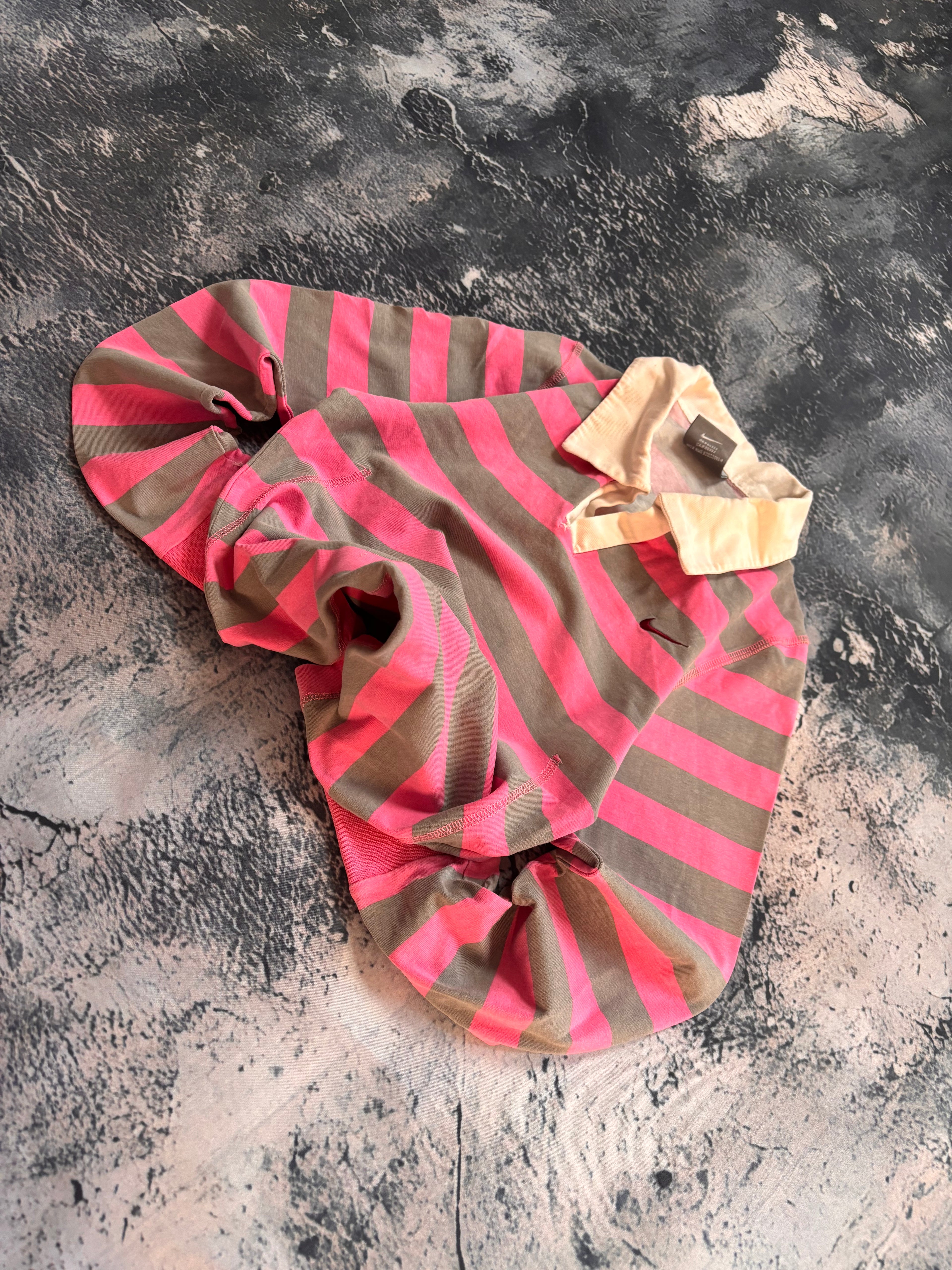 koszulka longsleeve Nike pink w paski