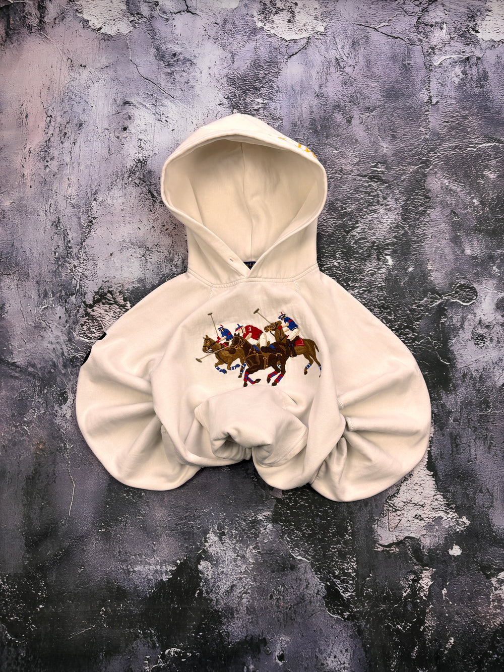 BLUZA HOODIE RALPH LAUREN RALPH LAUREN VINTAGE HAFT