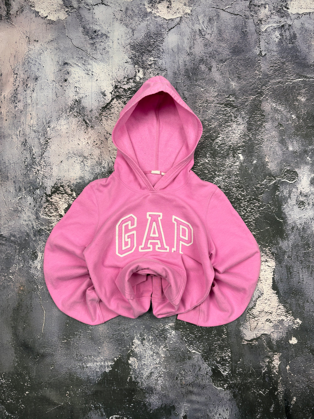 bluza hoodie GAP prosty krój pink basic