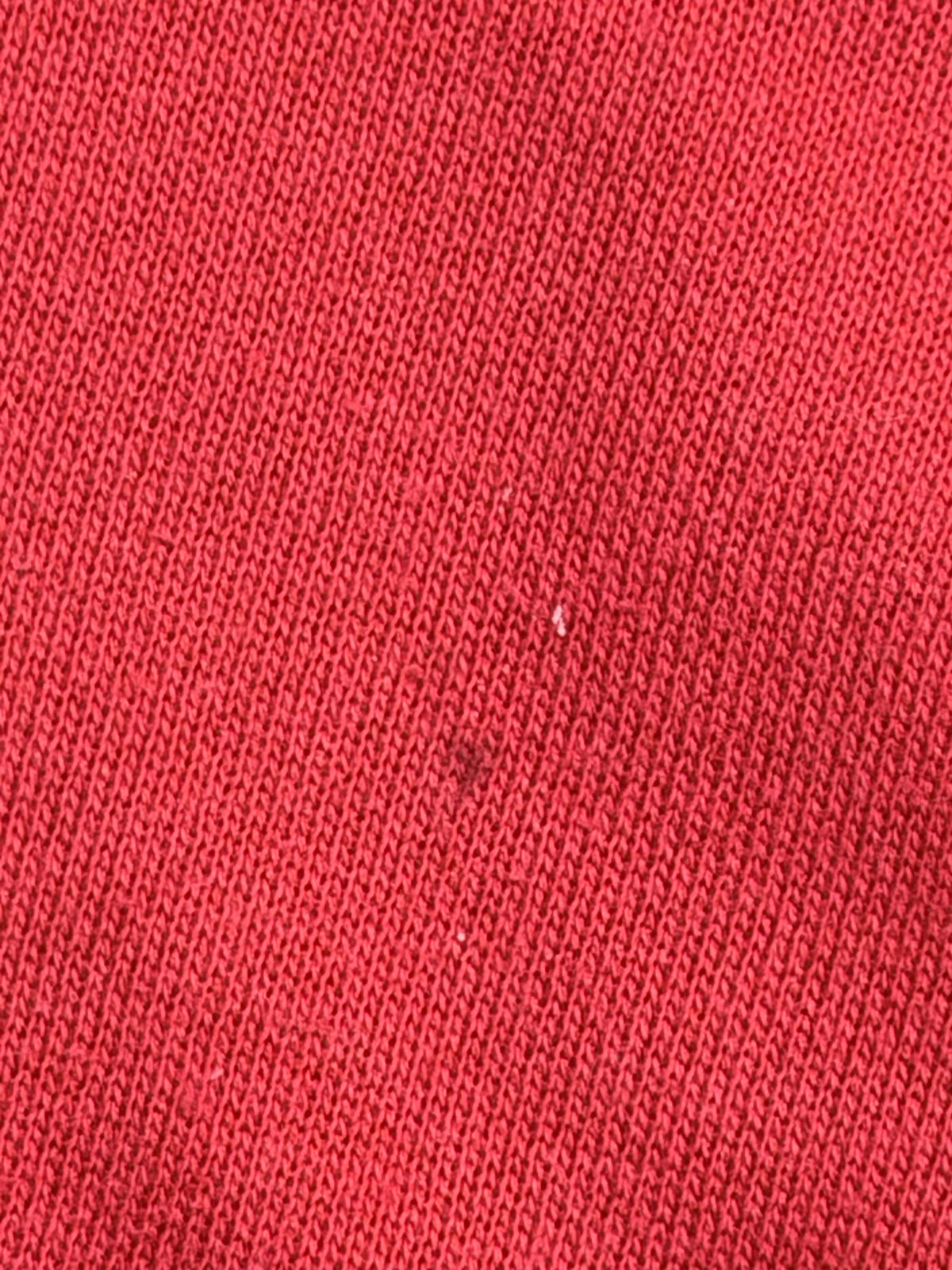 Bluza Adidas czerwona z białymi panelami i dużym logo – krój prosty – XL — wada