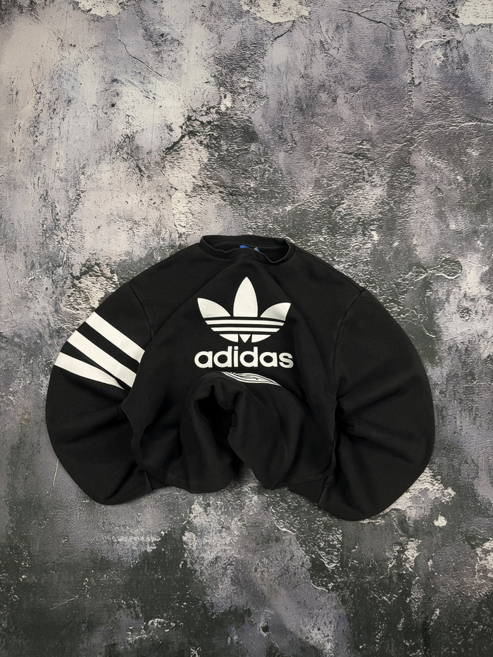 Bluza Adidas Originals czarna z Trefoil i grafiką na plecach