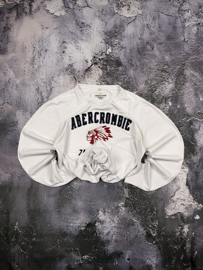 Bluza Abercrombie biała crewneck Warriors — zdjęcie główne